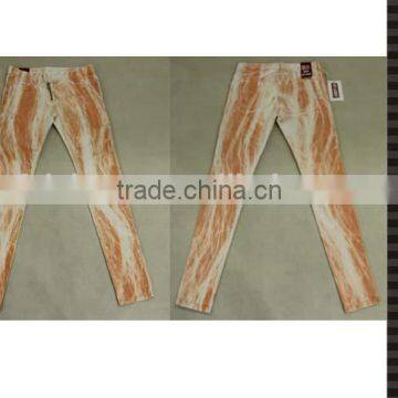 orange new fashion jeans women