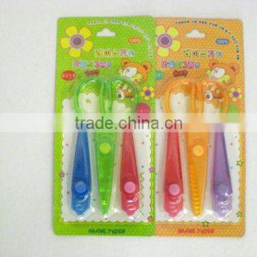 Transparent Changeable Scissors with 3 Blades