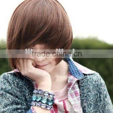 Fshion Short Hair Wig Synthetic Wigs Straight Wigs With Bangs photo-2