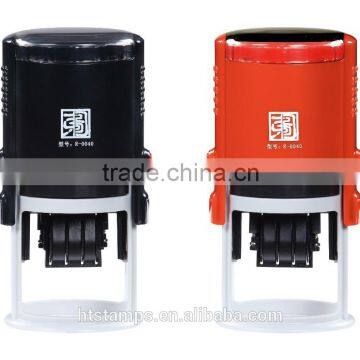Epress Self-Inking Plastic Round Date Time Notary Stamp