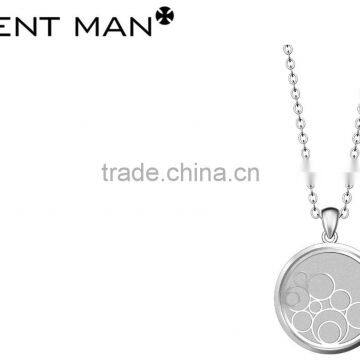 hot sell jewelry set round circle jewelry sets stainless steel pendant for women china wholesale