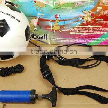 Soccer ball with elastic cord