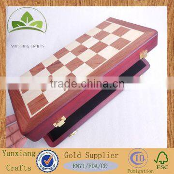 Painted wooden chess box Rectangular wooden box