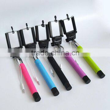 2016 newest promotional portable bluetooth selfie monopod for mobilephone