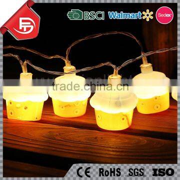 TZFEITIAN 2016 new design plastic ice cream holidday decorative solar micro led string lights