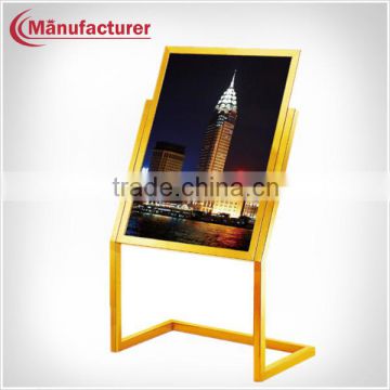 Lobby squared tube advertisement notice signboard single side sign stand board