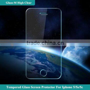 Hot blue film mobile phone accessory for iphone 5s screen cover glass protector