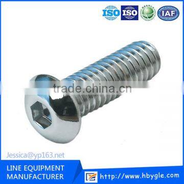 Galvanized Botton Socket Head Cap Screws/Zinc Hex Socket Mushroom Head Bolt/Non Standard Machine Screws