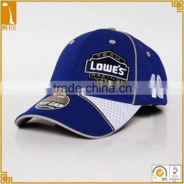 Best quality 6 panel car racing sports style baseball caps