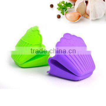 Heat resistant ice cream shape silicone gloves/oven mitts for oven cooking, FDA LFGB certification