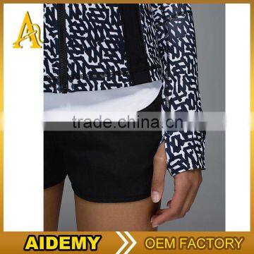 Fashion Outdoor Sports Wear Polyester Camouflage Woman Spandex Jacket photo-4