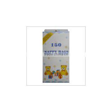 100 Pieces Plastic Nappy Bags