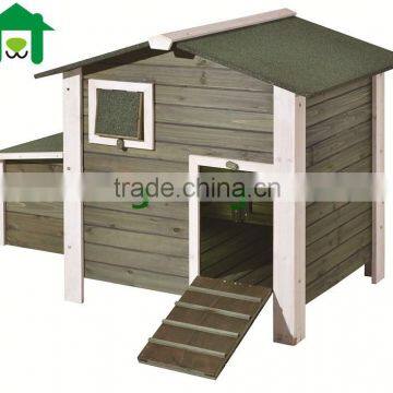 waterproof treatment wooden chicken House with run