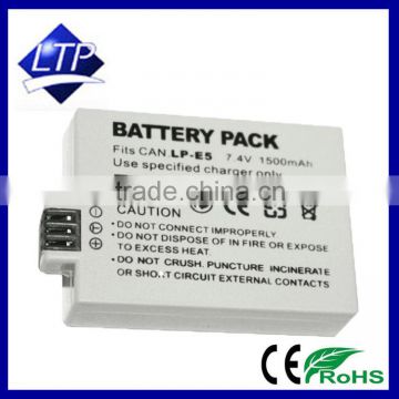 Professioal factory LTP LP-E5,LPE5,E5 battery For Canon EOS 450D 500D 1000D