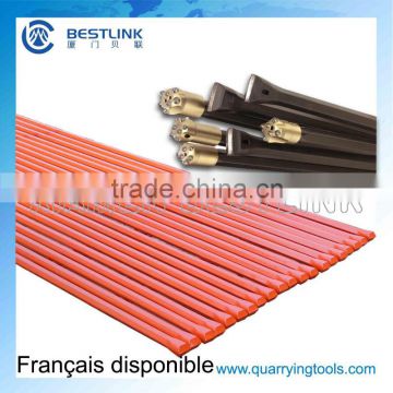 Hex 19 22 25*108mm monoblock drill steel rod for quarrying and mining