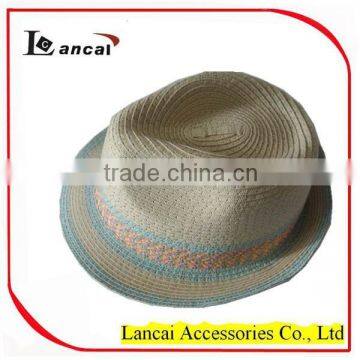 2016 wholesale multi colour straw trilby