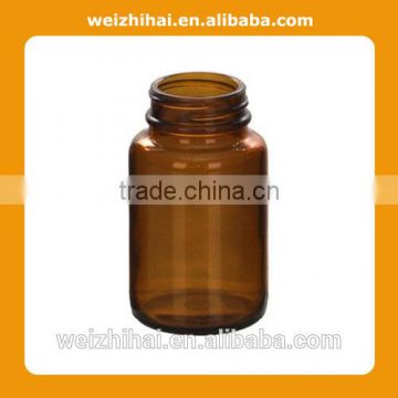 100 ml wide mouth brown glass bottle