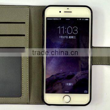 Magnetic Detachable PU Leather Phone Diary Case For IPhone 7 Plus photo-3