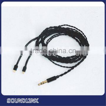 China earphone accessories 2 pin ear monitor wire