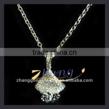 alloy neckalce with rhinestone