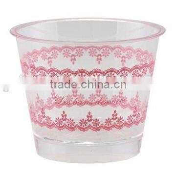 CH102 fashion design food grade color printing jelly plastic box packing container cups
