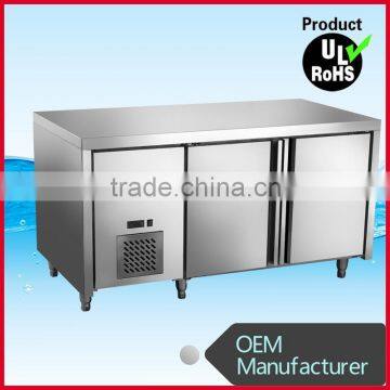 200L New Style stainless steel under counter commercial mini deep freezer
