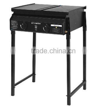 Ocean 2 Burner Solid Plate Folding Leg BBQ