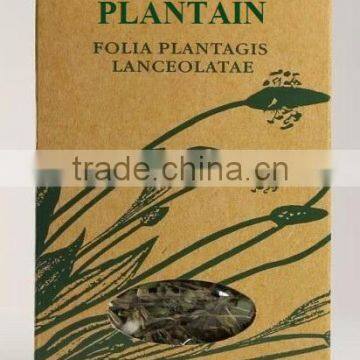 Plantain Herb, Natural Product, Loose and Packaged. Private Label Available. Made in EU