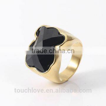 Fashion Jewelry 2016 Latest Gold Bear Ring Designs ,Titanium Silver 316l Stainless Steel Rings photo-2