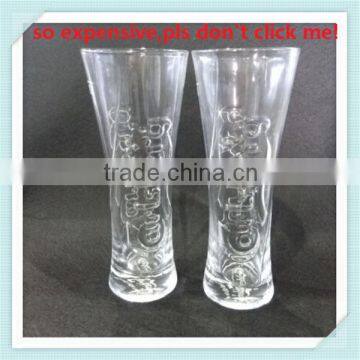 300ml carlsberg glass cup 500ml carlsberg beer glass hand made glass beer carlsberg cup with high quality