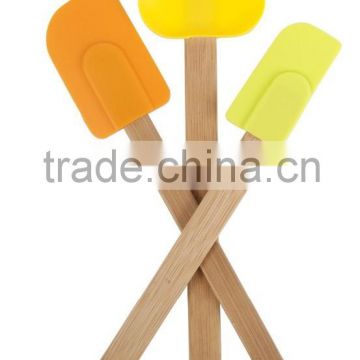 Paris Bamboo Silicone 3-Piece Utensil Set