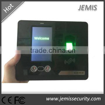 Li backup battery, WiFi, TCP/IP, P2P biometric face fingerprint time attendance system, wifi F500!