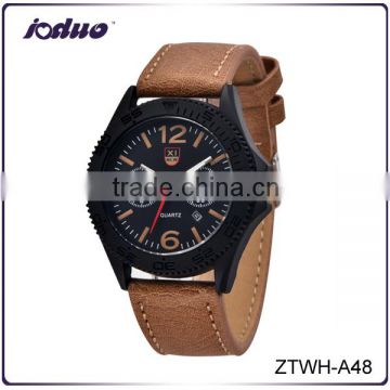 Luxury Dial Diameter 40mm Leather Watch For Men