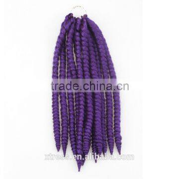 2x crochet interlocking havana mambo twist braids with synthetic hair 12 inch&14inch