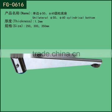 Big fixed metal cylindrical bottom / round tube supporter