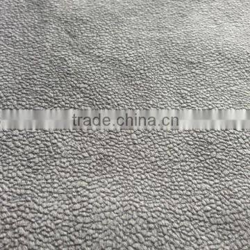 100%polyester Burnt-out velboa knitting sofa fabric bonding with TC