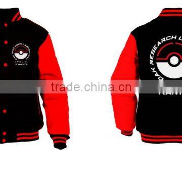 Varsity jacket artwork red and black beautiful colors range