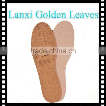 Anti-odor Natural Cork Insole eva cushion foot care insole for shoes