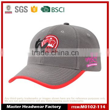 High Quality Golf Sports Hats with Flat Embroidery logo