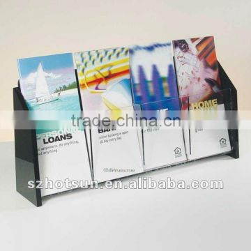 table top Acrylic Brochure Holder for office/lobby notice