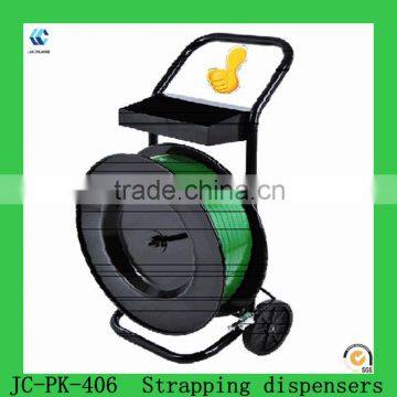 JC-PK-200 PET Strapping dispensers,Factory Supply PET Plastic Straps Dispenser Cart