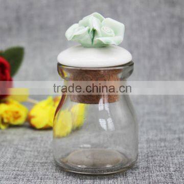 Mini glass jars for pudding yoghourt glass jars