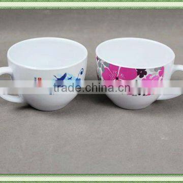 white melamine mug