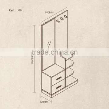 STANDING MDF COAT RACK