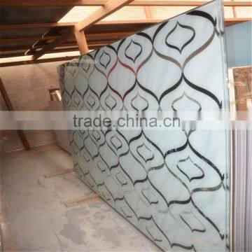 2015 designed marble effect stained glass