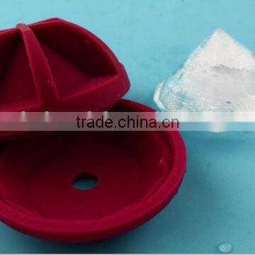 Buy from china online Diamond shape silicone ice ball mold