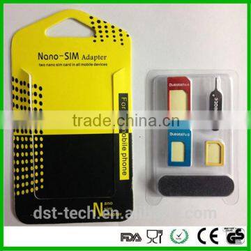 High Quality 5 in 1 Nano Sim Card Adapters Standard Sim Card & Tools for IPhone photo-4