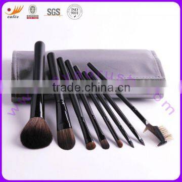 8pcs Wholesale makeup brush set with shining silver case