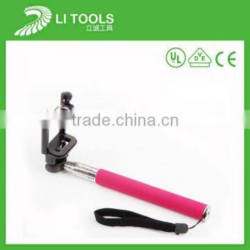 New design stainless steel with color custom extendable selfie stick