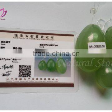 Kegel Muscles Exercises - Set of 3 Essence of Jade (TM) 100% Natural Green Jade Eggs With Strings